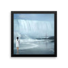 Waterfall Girl Framed Photo Poster Wall Art Decoration Decor For Bedroom Living Room
