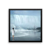 Waterfall Girl Framed Photo Poster Wall Art Decoration Decor For Bedroom Living Room