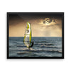 Wind Surfing Ocean Framed Photo Poster Wall Art Decoration Decor For Bedroom Living Room