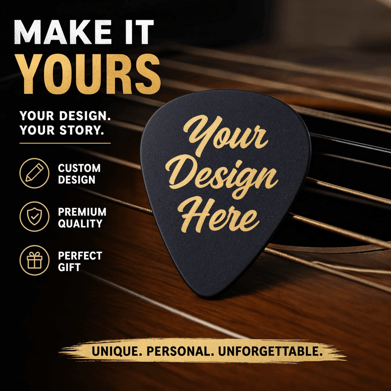100 Pcs Personalized Guitar Pick, Custom Photo Guitar Player Gift For Anyone, Photo Keepsake Musician Gift Idea For Him Or Her Dad Husband