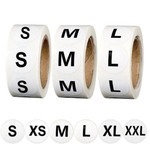 Clothing Size Stickers, Size Labels, Size Stickers, Small Stickers, Clothing Size Round Sticker Labels, T-Shirt XS S M L XL XXL 3XL