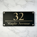 House Number Sign - Personalized Address Plaque - Custom House Address Signs - Metal House Numbers