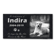 Personalized Memorial Pet Stone Photo Slate 12" x 6" - Custom Dog Memorial Custom Cat Memorial - Custom Guinea Pig Memorial - Pet Loss Gift