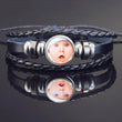 Custom Photo Leather Bracelet - Personalized Photo Engraved Bracelet for Women - Gift for Her Wife Girlfriend - Birthday Anniversary
