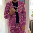 Personalized Suit - Custom Suit with Logo Picture Text Background - Made to Order - Gift for Dad Husband Men - Mens Suit - Mens Coat Blazer