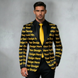 Personalized Suit - Custom Suit with Logo Picture Text Background - Made to Order - Gift for Dad Husband Men - Mens Suit - Mens Coat Blazer