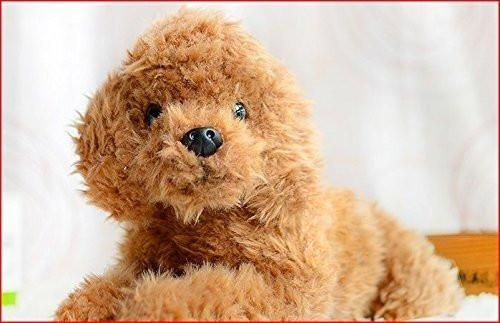 LightningStore Super Cute Adorable Brown Poodle Plush Dog Doll Stuffed Animal Toy
