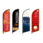 Custom Feather Flag - Personalized Business Flag - Standing Flag -Boutique Flag with Logo -  Store Flag - Design Your Own - Display