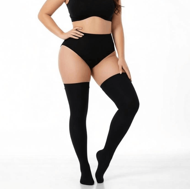 Plus Size Thigh High Stockings - Plus Size Thigh High Socks - Thick Thigh High Socks - Thigh High Socks for Thick Thighs - Extra Long Thigh High Socks