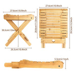Wooden Foot Stool - Footstool Chair - Footrest Ottomans - Bench - Living Room Bedroom Farmhouse Kids Foot Stool Cushion - Bean Bag Foot Rest