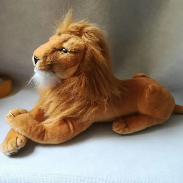 LightningStore Adorable Cute Sleeping Lying Lion Stuffed Animal Doll Realistic Looking Plush Toys Plushie Children's Gifts Animals
