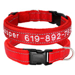Custom Dog Collar Reflective with Pet Name Phone Number, Personalized Collar, Pet Collar, Personalized Dog Collar, Small Medium Large Dogs