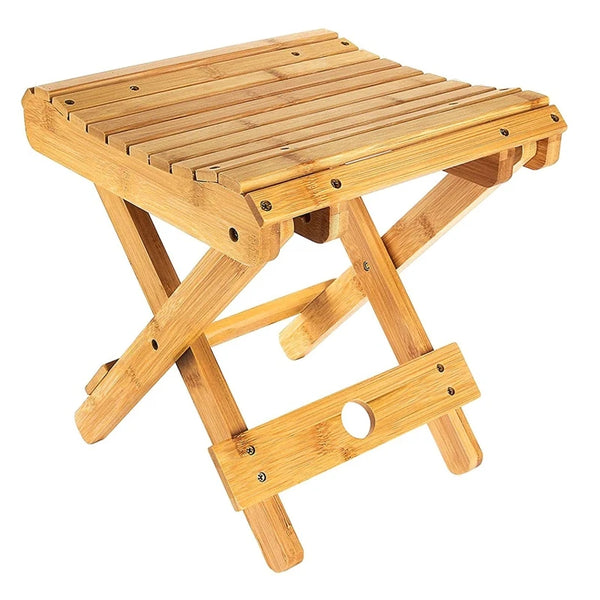 Wooden Foot Stool - Footstool Chair - Footrest Ottomans - Bench - Living Room Bedroom Farmhouse Kids Foot Stool Cushion - Bean Bag Foot Rest