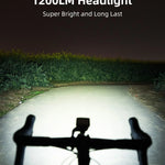 Light - Waterproof Super Bright 1,200 Lumens LED Bicycle Front Lamp (powered by USB)