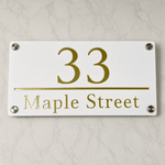 House Number Sign - Personalized Address Plaque - Custom House Address Signs - Metal House Numbers
