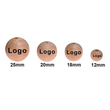 100 Unfertige Holzperlen - Individuell gravierte Holzperlen personalisiert - 12 mm, 18 mm, 20 mm, 25 mm Runde helle Naturperlen für Schmuckherstellung Armband