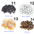 Természetes kő gyöngyök - Karkötő készítő készlet - Kerek laza drágakő gyöngyök ékszerkészítéshez karkötő és ékszer 4 mm 6 mm 8 mm 10 mm DIY