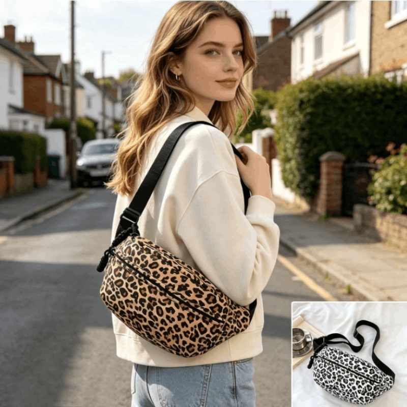 Leopard Cheetah Bum Bag - Festival Bag -  Fanny Pack - Women Fanny Pack - Waist Bag - Handmade - Fanny Pack Festival - Stylish Festival Bag