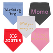 Personalized Dog Bandana - Custom Dog Bandana - Pet Bandana - Dog Scarf - Tie On Dog Bandana - Personalized Gifts for Dogs - Dog Lover Gift