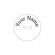 Custom Wood Buttons - Personalized Wooden Buttons - Clothing Labels - 2 Hole Engraved Buttons - Knitters Button - Knöpfe Holz Personalisiert
