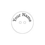 Custom Wood Buttons - Personalized Wooden Buttons - Clothing Labels - 2 Hole Engraved Buttons - Knitters Button - Knöpfe Holz Personalisiert
