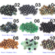 Természetes kő gyöngyök - Karkötő készítő készlet - Kerek laza drágakő gyöngyök ékszerkészítéshez karkötő és ékszer 4 mm 6 mm 8 mm 10 mm DIY