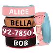 Zgardă personalizată pentru câini, zgardă din piele personalizată, zgardă gravată pentru câini, zgardă cu nume din piele, câini de talie medie și mare, etichetă ID, cadou pentru iubitorii de câini