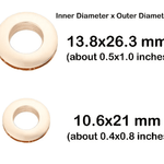 Eyelet Grommet - Screw-in Eyelet Metal Screw Together Grommets Bag Loop Handle Connector Rings - Bag Making Leather Craft Purse Supply