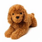 LightningStore 超可愛棕色貴賓犬絨毛狗娃娃絨毛玩具