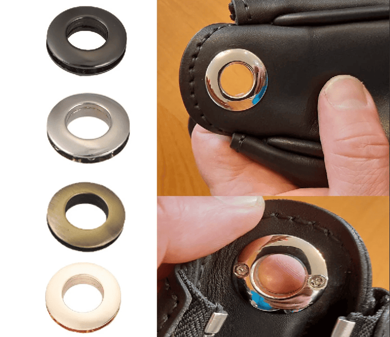 Eyelet Grommet - Screw-in Eyelet Metal Screw Together Grommets Bag Loop Handle Connector Rings - Bag Making Leather Craft Purse Supply