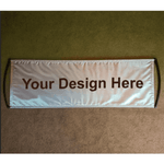 Custom Roll Up Handheld Banner - Personalized Hand Held Banner - Pop Up Shop Decor Display - Rollup Banner for Advertising - Custom Logo