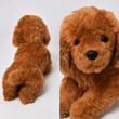 LightningStore Super niedlicher brauner Pudel Plüschhund Puppe Kuscheltier Spielzeug