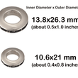 Eyelet Grommet - Screw-in Eyelet Metal Screw Together Grommets Bag Loop Handle Connector Rings - Bag Making Leather Craft Purse Supply