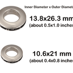 Eyelet Grommet - Screw-in Eyelet Metal Screw Together Grommets Bag Loop Handle Connector Rings - Bag Making Leather Craft Purse Supply