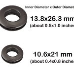 Eyelet Grommet - Screw-in Eyelet Metal Screw Together Grommets Bag Loop Handle Connector Rings - Bag Making Leather Craft Purse Supply