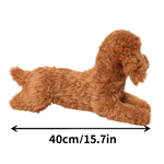 LightningStore 超可愛棕色貴賓犬絨毛狗娃娃絨毛玩具