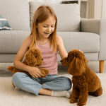 LightningStore 超可愛棕色貴賓犬絨毛狗娃娃絨毛玩具