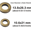 Eyelet Grommet - Screw-in Eyelet Metal Screw Together Grommets Bag Loop Handle Connector Rings - Bag Making Leather Craft Purse Supply