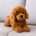 LightningStore 超可愛棕色貴賓犬絨毛狗娃娃絨毛玩具