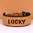 Zgardă personalizată pentru câini, zgardă din piele personalizată, zgardă gravată pentru câini, zgardă cu nume din piele, câini de talie medie și mare, etichetă ID, cadou pentru iubitorii de câini