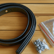 Leather Bag Handles With Rivet - Punch Hole Ready Handbag Handles - PU Leather Handle Purse Handle - DIY Bag Making Accessories Strap