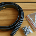 Leather Bag Handles With Rivet - Punch Hole Ready Handbag Handles - PU Leather Handle Purse Handle - DIY Bag Making Accessories Strap