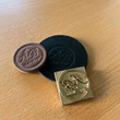 Custom Leather Stamp - Personalized Leather Embossing Stamps- Leather Logo Stamp -  Brass Iron Leather Branding Stamp - Branding Iron Custom Logo Embossed Embosser Stamp - Wood Stamp - Carving