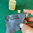 Custom Leather Stamp - Personalized Leather Embossing Stamps- Leather Logo Stamp -  Brass Iron Leather Branding Stamp - Branding Iron Custom Logo Embossed Embosser Stamp - Wood Stamp - Carving