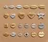 100 Custom Stainless Steel Charm, Gold Silver Personalized Charm, Logo Charm Beads, Laser Engraved Charm Beads For Jewelry Bracelets Making