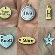 100 Custom Stainless Steel Charm, Gold Silver Personalized Charm, Logo Charm Beads, Laser Engraved Charm Beads For Jewelry Bracelets Making
