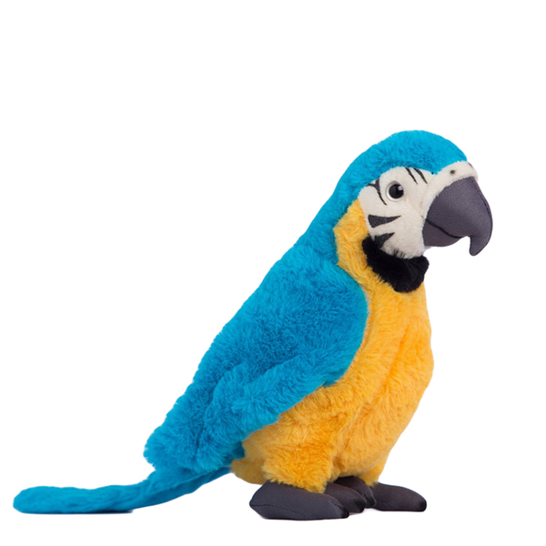LightningStore Adorable Cute Small Yellow and Blue Parrot Stuffed Animal Doll Realistic Looking Plush Toys Plushie Children's Gifts Animals