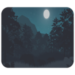 Wildlife Night Mouse Pad - Forest Jungle Mouse Mat - Full Moon Bear MousePad - Home Office Decor - Desk Accessories - Mousepads Computer Accessory