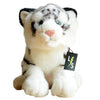 LightningStore Adorable Cute White Siberian Bengal Tiger Stuffed Animal Doll Realistic Looking Plush Toys Plushie Children's Gifts Animals