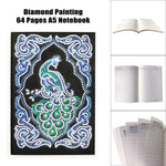 Beautiful Peacock Diary Journal Notebook - Limited Edition Peacock Diamond Painting